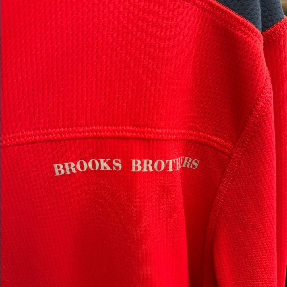 Brooks Brothers Men's Quarter Half Zip-Up Athletic Shirt Base Layer - Picture 4 of 10